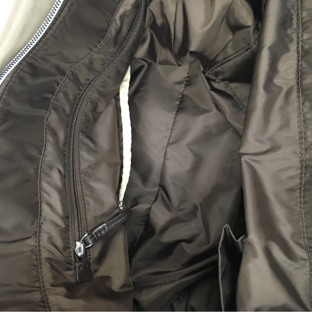 Tumi Voyageur Tote Bag Olive Green Brown Travel Work Business Casual Vacation - Picture 13 of 16
